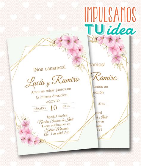 Invitación De Boda Digital Tarjeta De Boda Lucía Digital