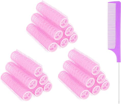 Moodkey 18pcs Self Grip Small Hair Curlers Heatless Roller