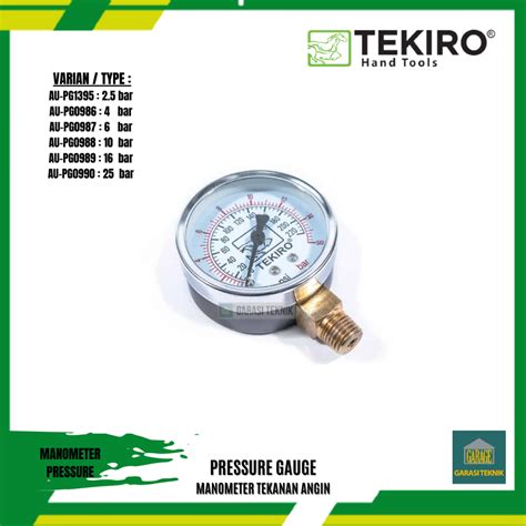 Jual Tekiro Manometer 10 Bar Tekiro Original Pressure Gauge Alat