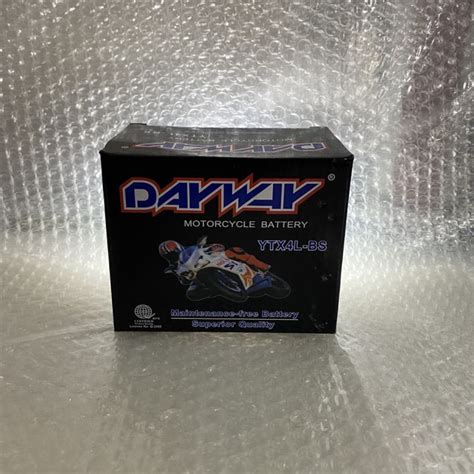 DAYWAY 4L Motorcycle Battery Lazada PH