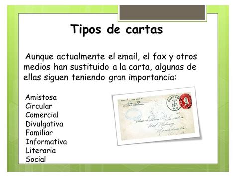 La Carta Principales Tipos De Cartas Cartas Personales Cartas