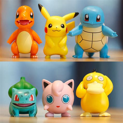 Kiki Pcs Pokemon Figure Set Pikachu Figure Toy Pokemon Model