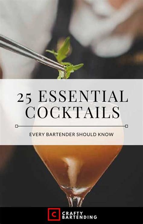 25 Essentail Cocktails Every Bartender Should Know Cover Bartender