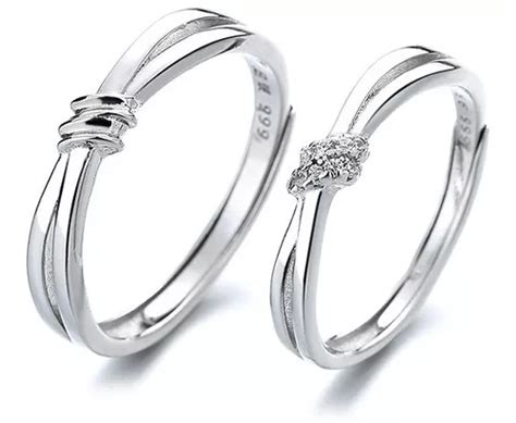 Par Anillos Duo Promesa Plata Fina 925 Amor Parejas A502 Meses Sin