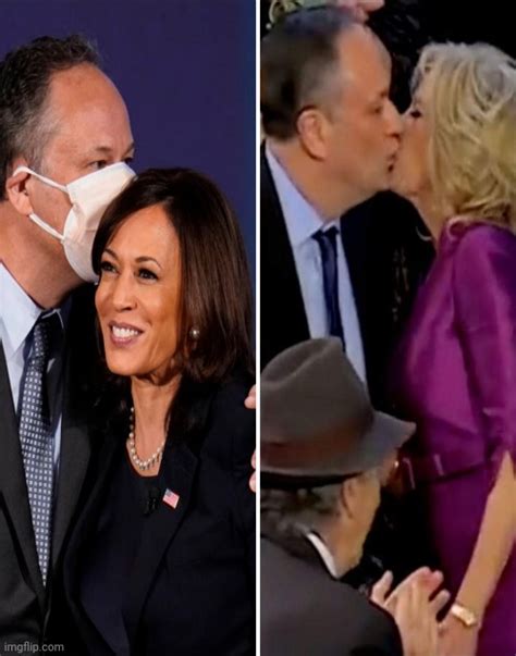 Kamala Harris Husband Kissing Jill Biden Imgflip