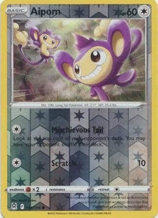 ESP Aipom 144 196 Common Reverse Holo Playset