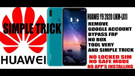 Huawei Y Jkm Lx Remove Google Account Bypass Frp No Box Tool