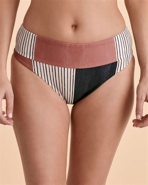 RIP CURL Reversible High Waist Cheeky Bikini Bottom Rust Bikini Village