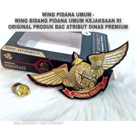 Jual Wing Pidana Umum Pin Wing Pidum Kejaksaan Shopee Indonesia