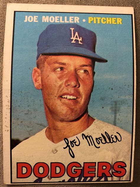 1967 Topps Joe Moeller Baseball Card 149 Dodgers Pitcher Low Grade Ebay