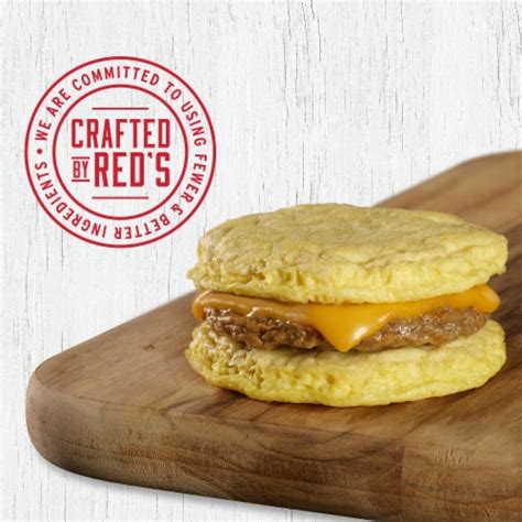 Reds Eggwich Turkey Sausage Frozen Breakfast Sandwich 4 Ct 156 Oz