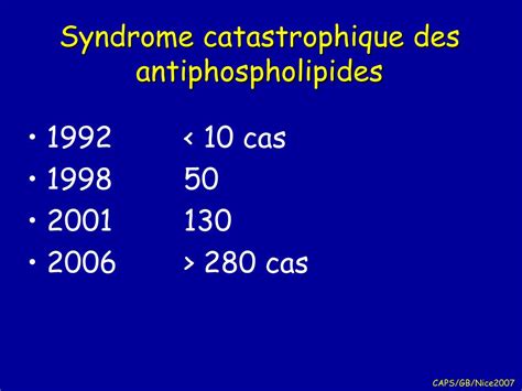 Ppt Syndrome Catastrophique Des Antiphospholipides Scapl Powerpoint