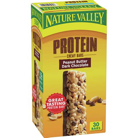 Nature Valley Protein Granola Bars Peanut Butter Dark Chocolate 30 Ct