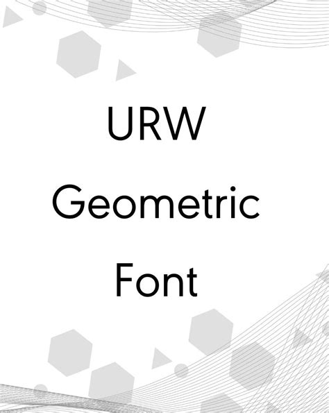 Urw Geometric Font Free Download