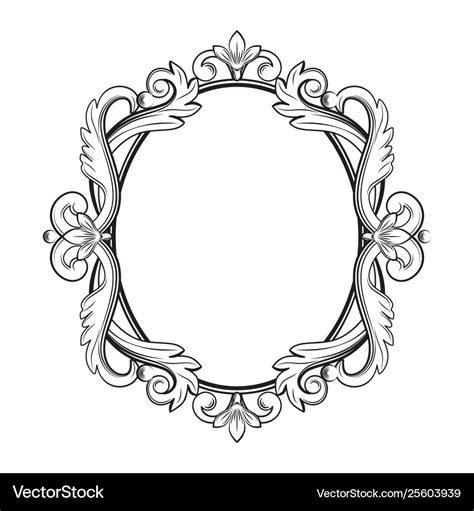 Ornamental Vintage Frame Royalty Free Vector Image