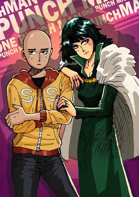 Saitama X Fubuki By Wizardyoz On Deviantart One Punch Man Anime