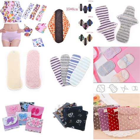 1pc Washable Heavy Flow Night Use Feminine Hygiene Cloth Menstrual Pads Sanitary Pad With