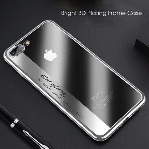 KISSCASE 3D Plating Marco Caso Para El IPhone 6s 6 7 8 Plus Cubierta