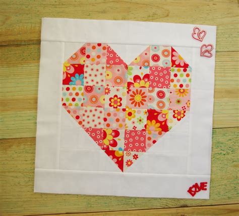 Scrappy Heart Block Tutorial Monday Morning Designs