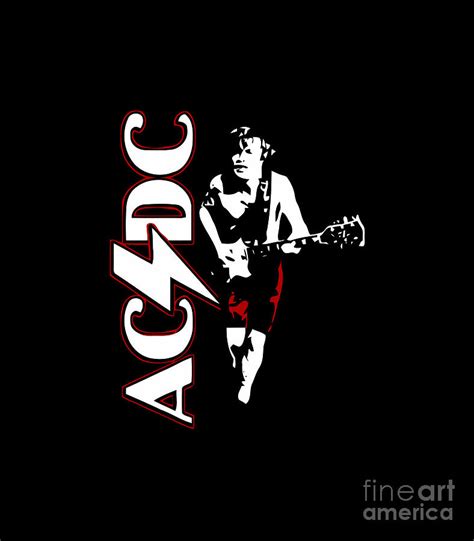 Angus Young Acdc Digital Art By Sangbrut Elpiero Fine Art America