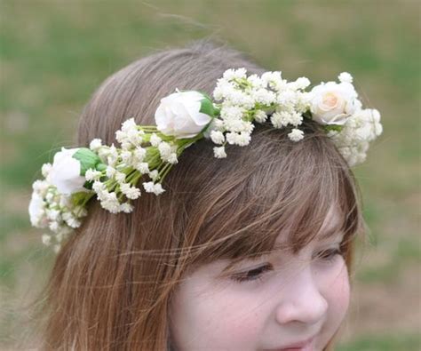 Pearl Headpiece Pearl Crown Wedding First Communion Flower Crown