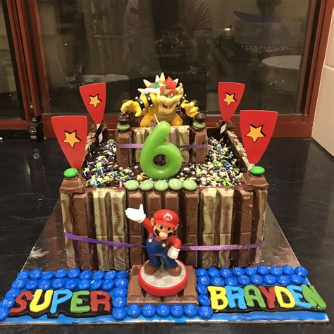 Mario Bowser Castle Cake Mario Birthday Cake Birthday Cake Kids