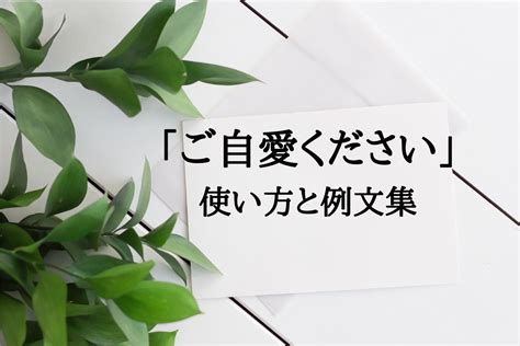 「ご自愛ください」の例文・正しい使い方とは？ アプリオ