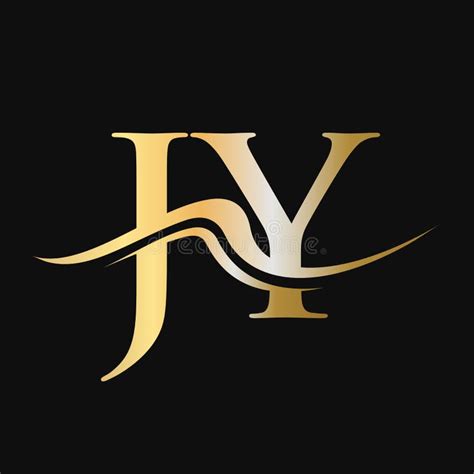 Letter Jy Logo Design Initial Jy Logotype Template For Business And