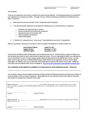 Fillable Online Kumc Instructions For Letter Authors Form University