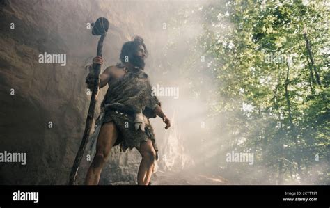 Caveman spear hi-res stock photography and images - Alamy