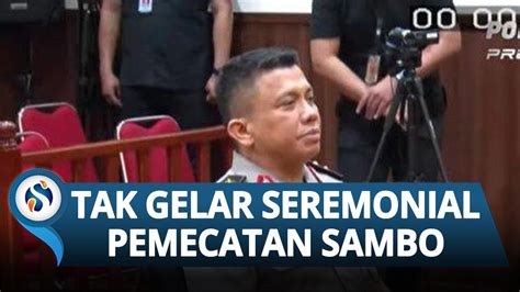 Polri Tak Akan Gelar Seremonial Pemecatan Ferdy Sambo Hanya Akan