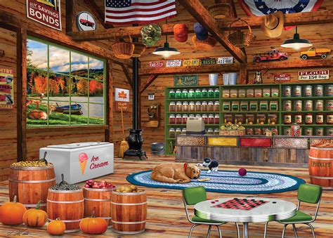 Solve Mountain General Store Jigsaw Puzzle Online With Pieces