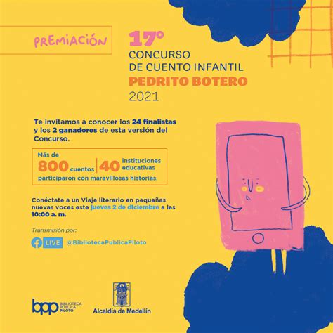 PREMIACIÓN 17 CONCURSO DE CUENTO INFANTIL PEDRITO BOTERO Biblioteca