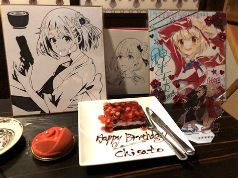 井ノ上たきな 錦木千束 「千束、誕生日おめでとう〜🎂🎉 リコリコ 錦木千束誕生祭2022 」上村なびあ🍅のイラスト