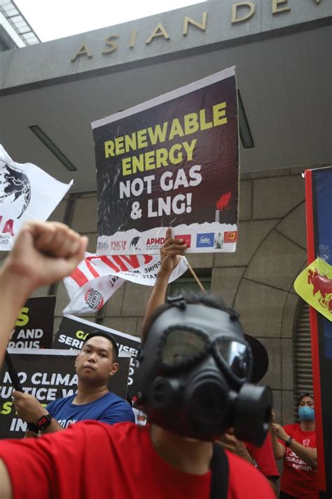 Protest Against Fuel Gas Expansion At Adb The Manila Times