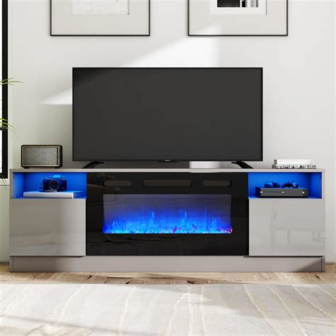 Amazon Amerlife Fireplace Tv Stand With Fireplace Modern