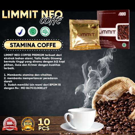 Jual Kopi Limmit Neo Kopi Penambah Stamina Ampuh Vitalitas Pria Kopi