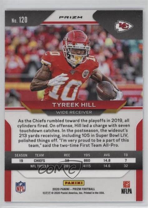 Panini Prizm Silver Prizm Tyreek Hill Ebay