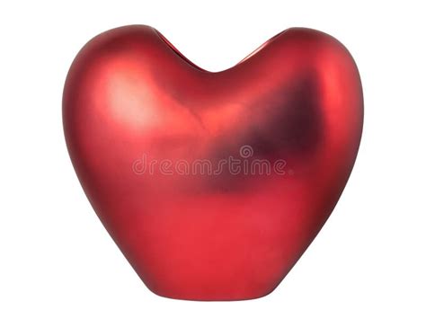 Red Heart Shaped Vase Stock Image Image Of Home Object