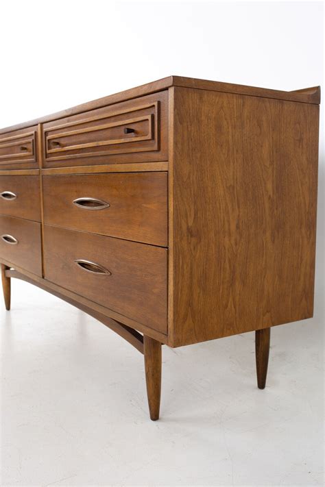 Broyhill Sculptra Mid Century 6 Drawer Lowboy Dresser Mcm Etsy