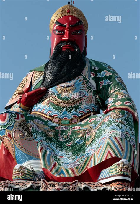 Sculpture Of Guan Gong Displays In Taiwan Stock Photo Alamy