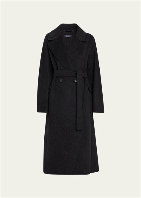 Max Mara Zenith Double Breast Wool Belted Coat Bergdorf Goodman