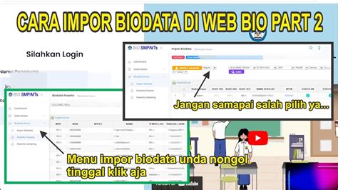 Cara Tarik Data Atau Impor Data Siswa Di Web Bio Un Lebih Simpel Dan