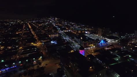 Aerial video Miami Beach at night 1299894 Stock Video at Vecteezy