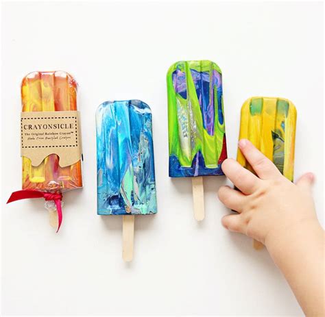 Popsicle Crayon in 2022 | Rainbow crayon, Rainbow crayons, Arts and ...