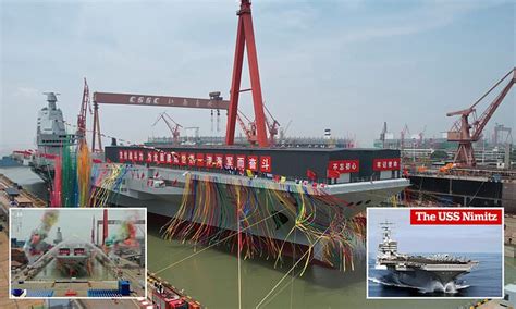 China Launches First Domestically Designed Aircraft Carrier The Fujian