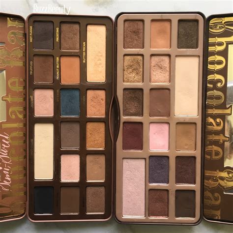 Buzzbeeuty Too Faced Original Chocolate Bar Palette Review Swatches