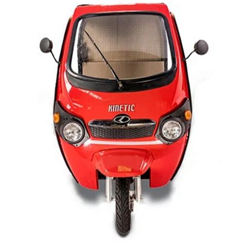 Kinetic Red Safar Shakti E Rickshaw Loader Vehicle Capacity Seater