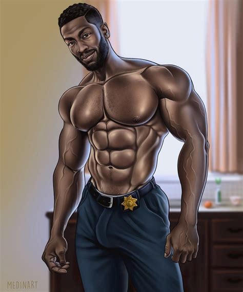 Rule 34 Abs African African Male Biceps Big Bulge Big Chest Big Pecs Bulge Bulging Biceps Cop