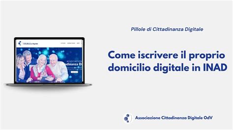 Come Iscrivere Il Proprio Domicilio Digitale In Inad Youtube